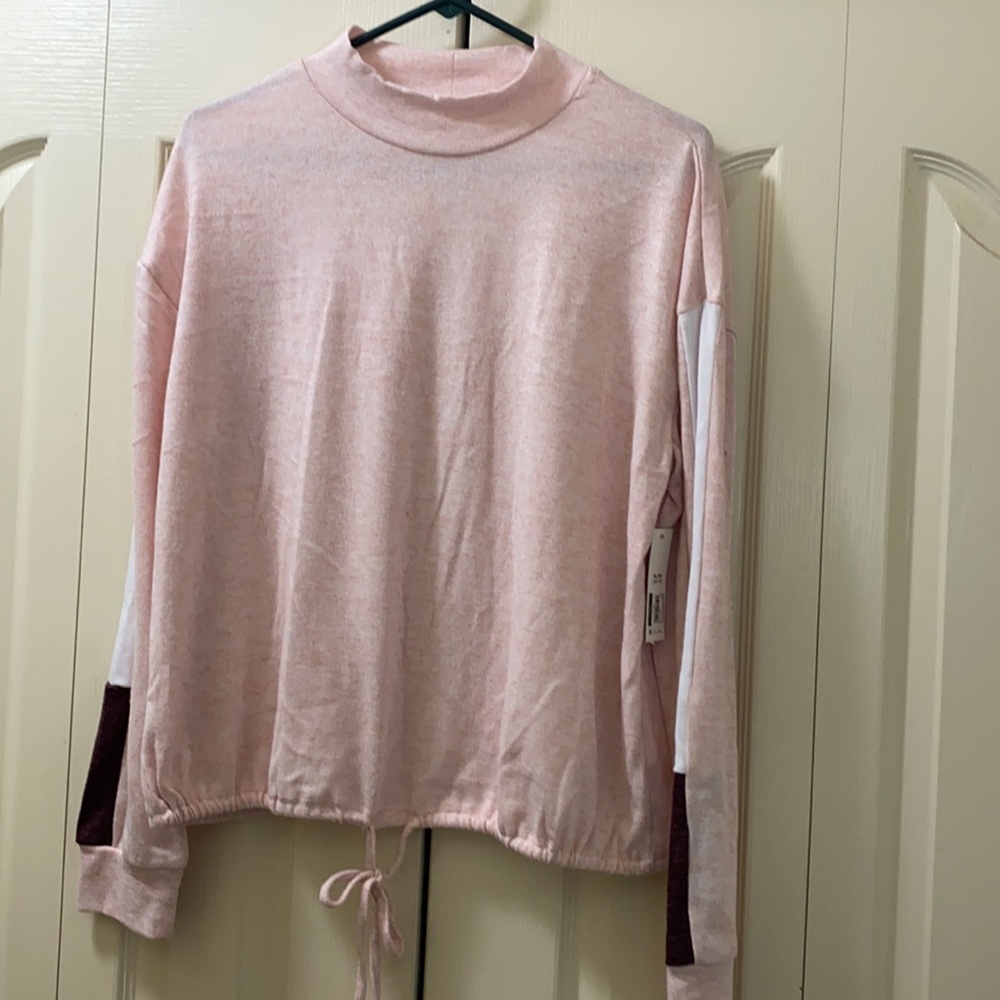 Box Neck Drawstring Sweater